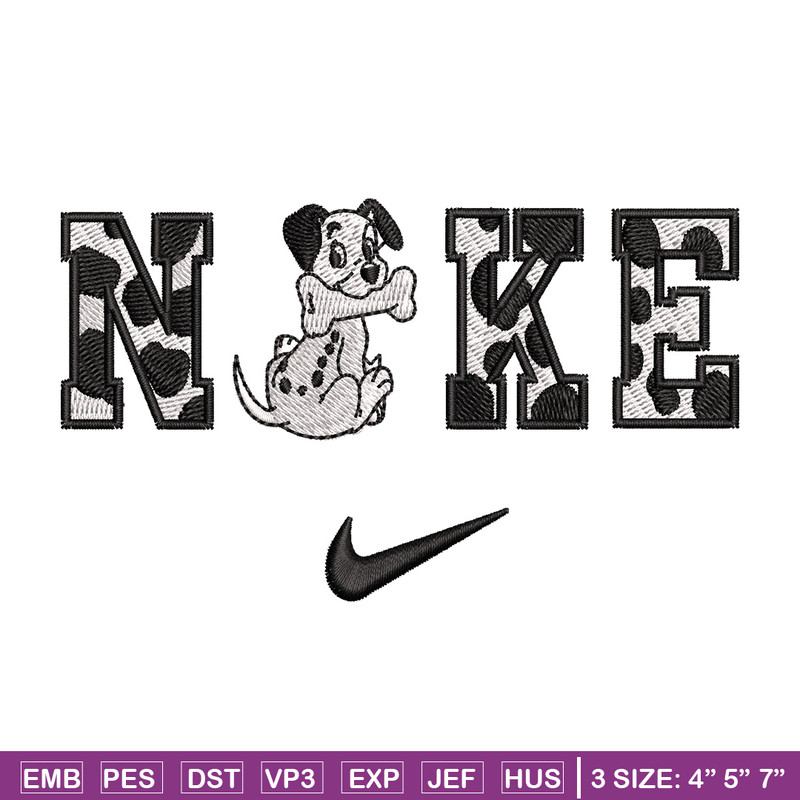 Nike x Dalmatian embroidery design, Dalmatian embroidery, Nike design,Embroidery shirt, Embroidery file,Digital download.jpg