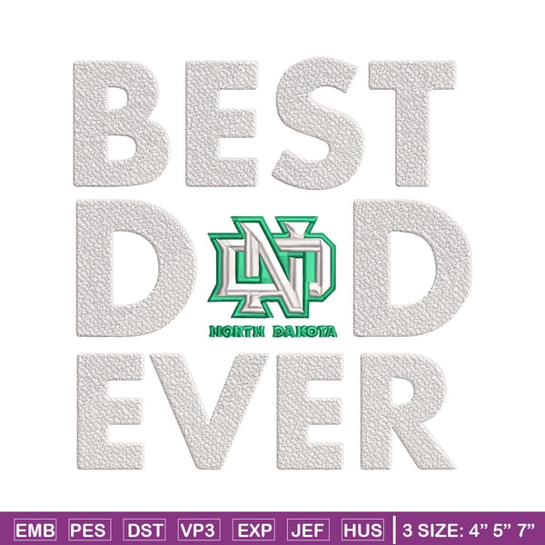 North Dakota poster embroidery design, NCAA embroidery, Sport embroidery, logo sport embroidery,Embroidery design.jpg