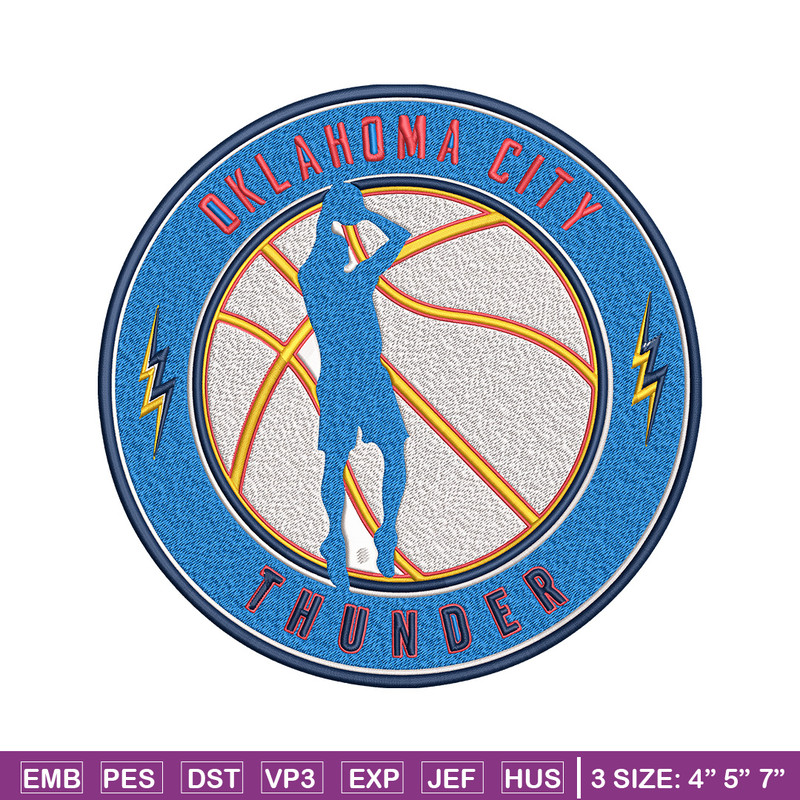 Oklahoma Thunder design embroidery design, NBA embroidery, Sport embroidery, Embroidery design, Logo sport embroidery..jpg