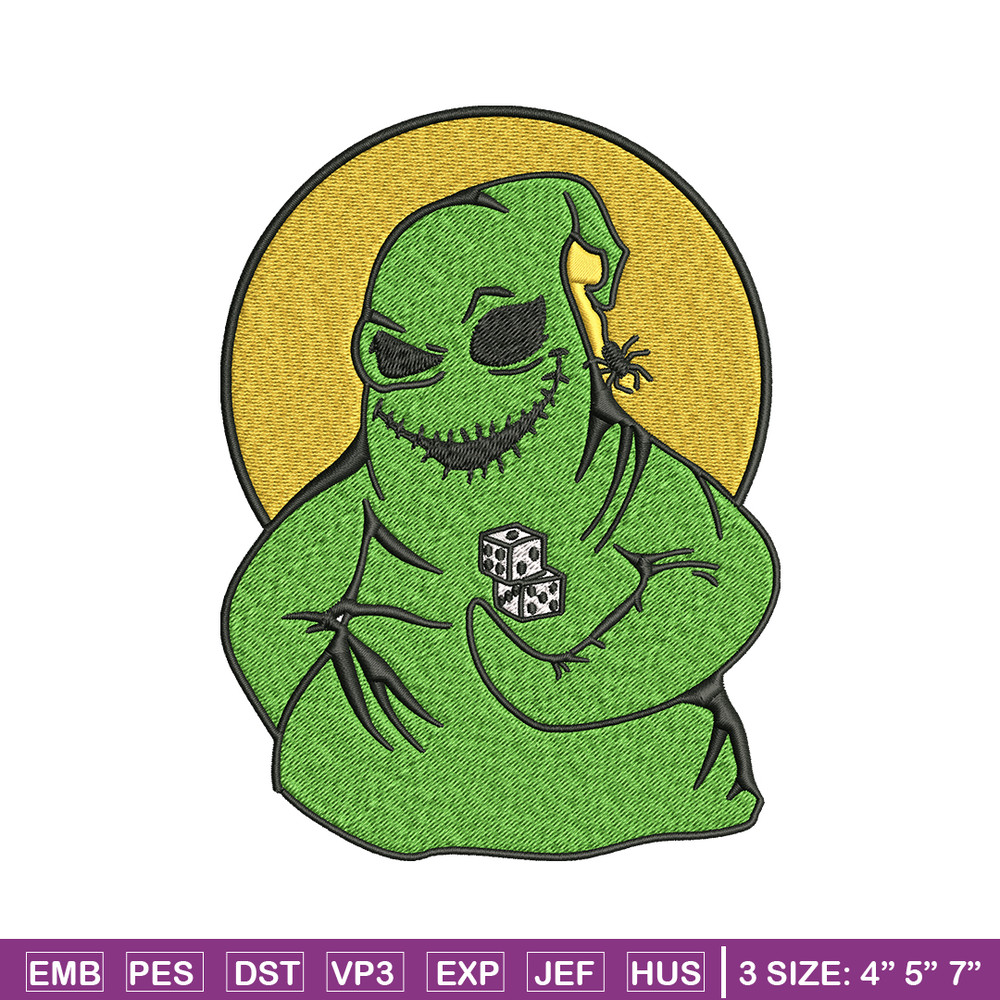 Oogie Boogie Embroidery design, Oogie Boogie Embroidery, halloween design, Embroidery File, Digital download..jpg