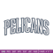 Orleans Pelicans logo embroidery design, NBA embroidery, Sport embroidery,Embroidery design, Logo sport embroidery..jpg
