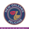 Orleans Pelicans logo embroidery design,NBA embroidery, Sport embroidery, Logo sport embroidery, Embroidery design..jpg