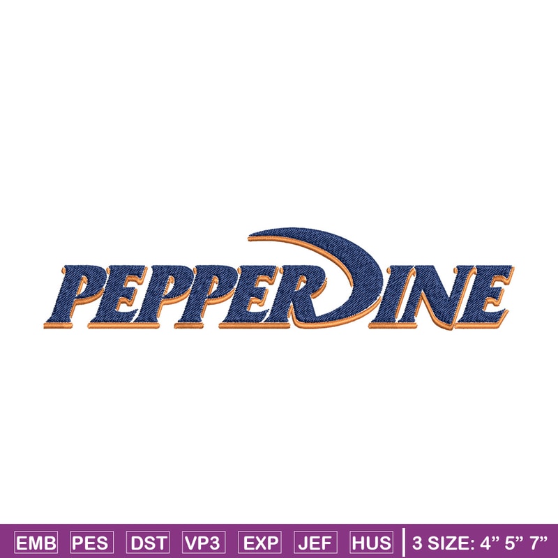 Pepperdine Waves logo embroidery design, NCAA embroidery, Sport embroidery, logo sport embroidery, Embroidery design.jpg