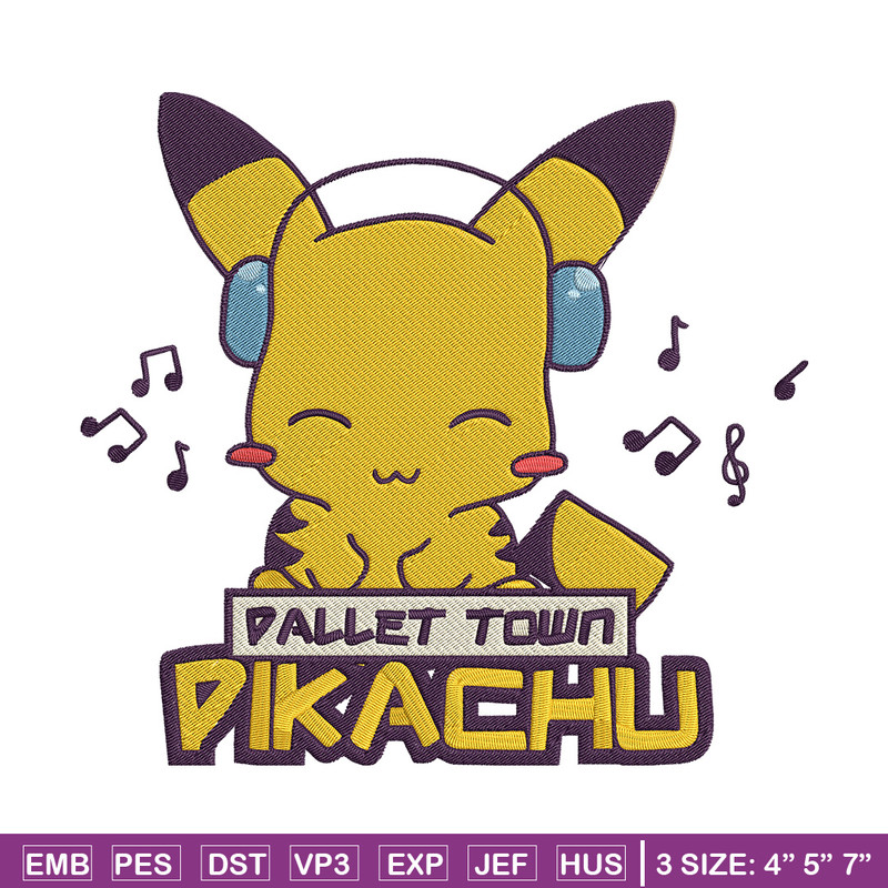 Pikachu cute Embroidery Design, Pokemon Embroidery, Embroidery File, Anime Embroidery, Anime shirt, Digital download.jpg