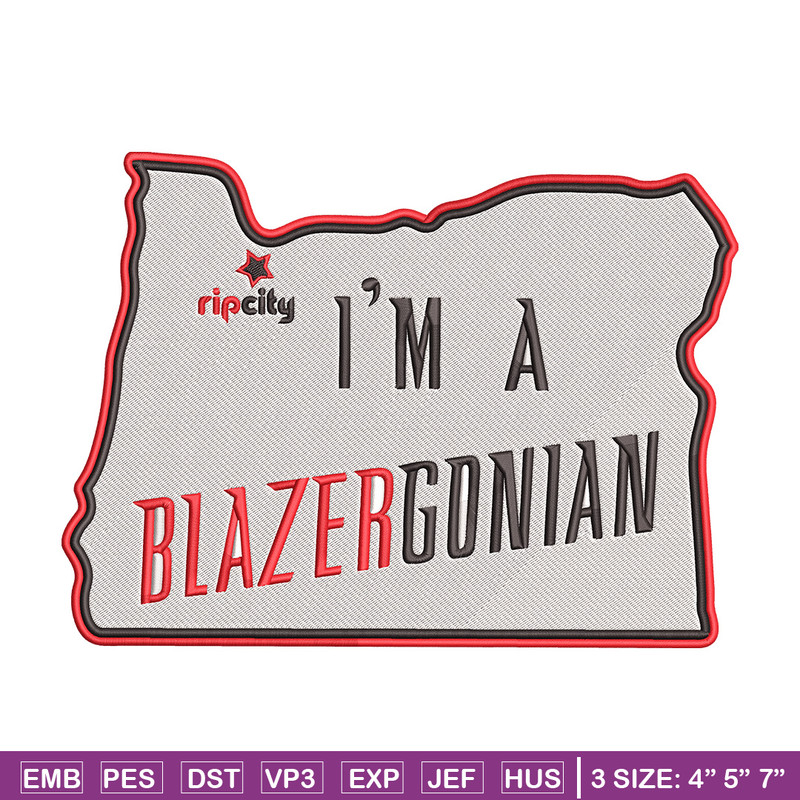 Portland Trail Blazers logo embroidery design, NBA embroidery,Sport embroidery, Embroidery design, Logo sport embroidery.jpg
