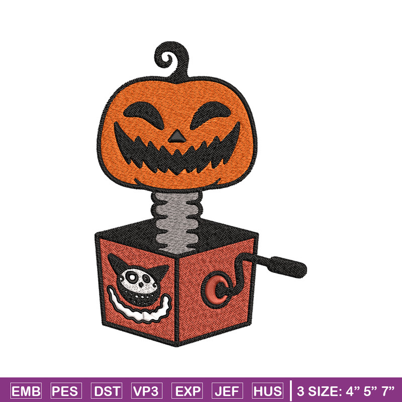 Pumpkin surprise Embroidery design, Pumpkin halloween Embroidery, halloween design, Embroidery File, Digital download..jpg