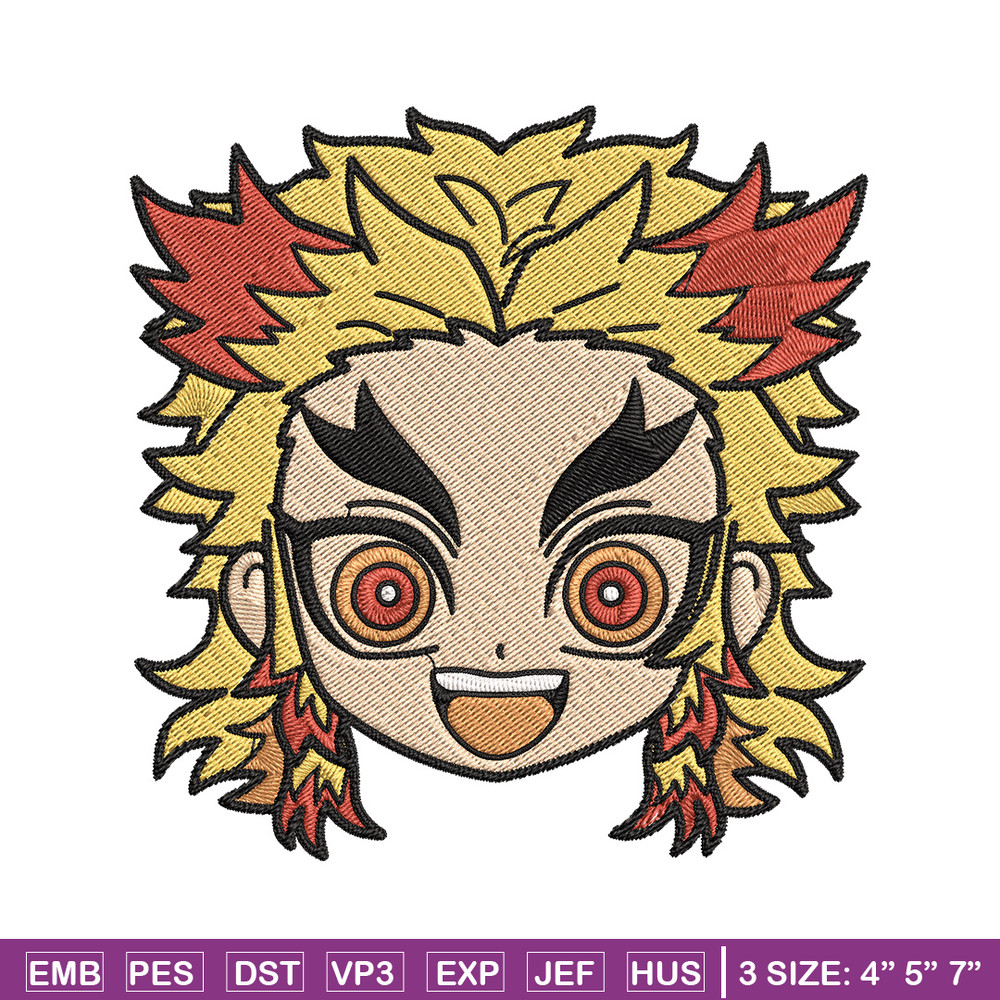 Rengoku sticker Embroidery Design, Demon slayer Embroidery, Embroidery File, Anime Embroidery, Digital download.jpg