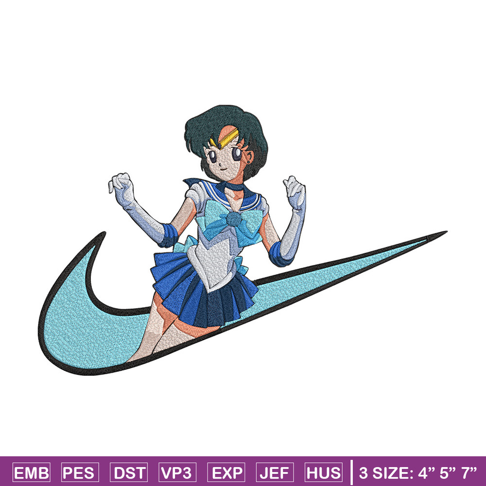 Sailor Mercury Embroidery Design, Sailor moon Embroidery, Embroidery File, Nike Embroidery, Anime shirt,Digital download.jpg