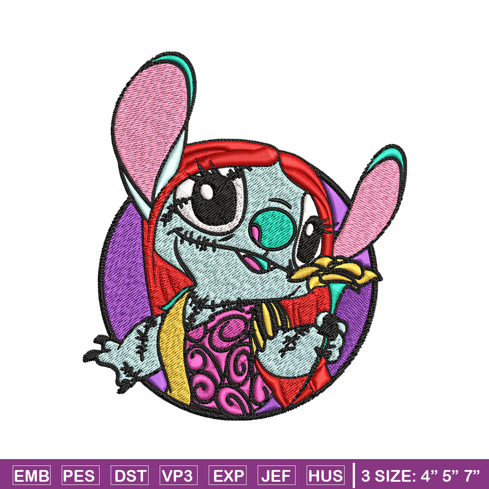 Sally Stitch Embroidery, Sally Stitch halloween Embroidery, cartoon design, Embroidery File, Digital download..jpg