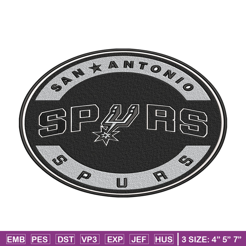 San Antonio Spurs logo embroidery design, NBA embroidery, Embroidery design,Logo sport embroidery, Sport embroidery..jpg