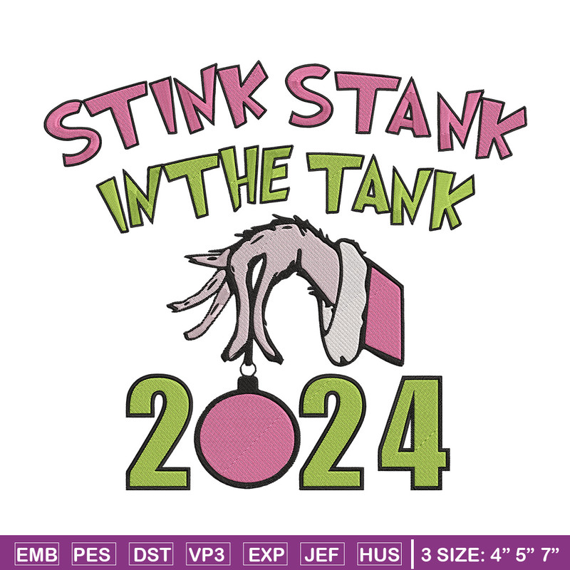 Stink stank Embroidery Design, Grinch Embroidery, Embroidery File, Chrismas Embroidery, Anime shirt, Digital download..jpg