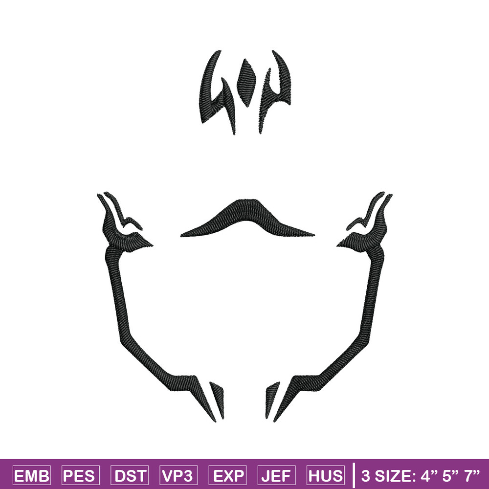 Sukuna Curses Embroidery Design, Jujutsu Embroidery, Embroidery File, Anime Embroidery, Anime shirt, Digital download.jpg