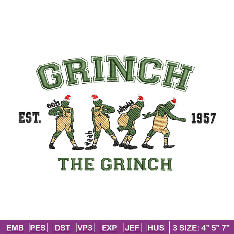 The grinch est embroidery design,Grinch embroidery, Chrismas design, Embroidery shirt, Embroidery file, Digital download.jpg