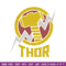Thor logo Embroidery Design, Marvel Embroidery, Embroidery File, Anime Embroidery, Anime shirt, Digital download.jpg