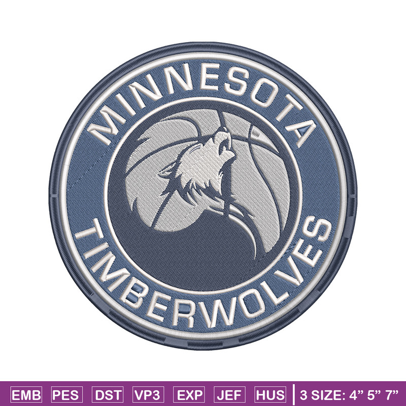 Timberwolves logo embroidery design, NBA embroidery, Sport embroidery, Embroidery design, Logo sport embroidery..jpg