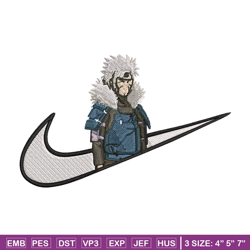 Tobirama x nike Embroidery Design, Naruto Embroidery, Embroidery File, Nike Embroidery, Anime shirt, Digital download.jpg
