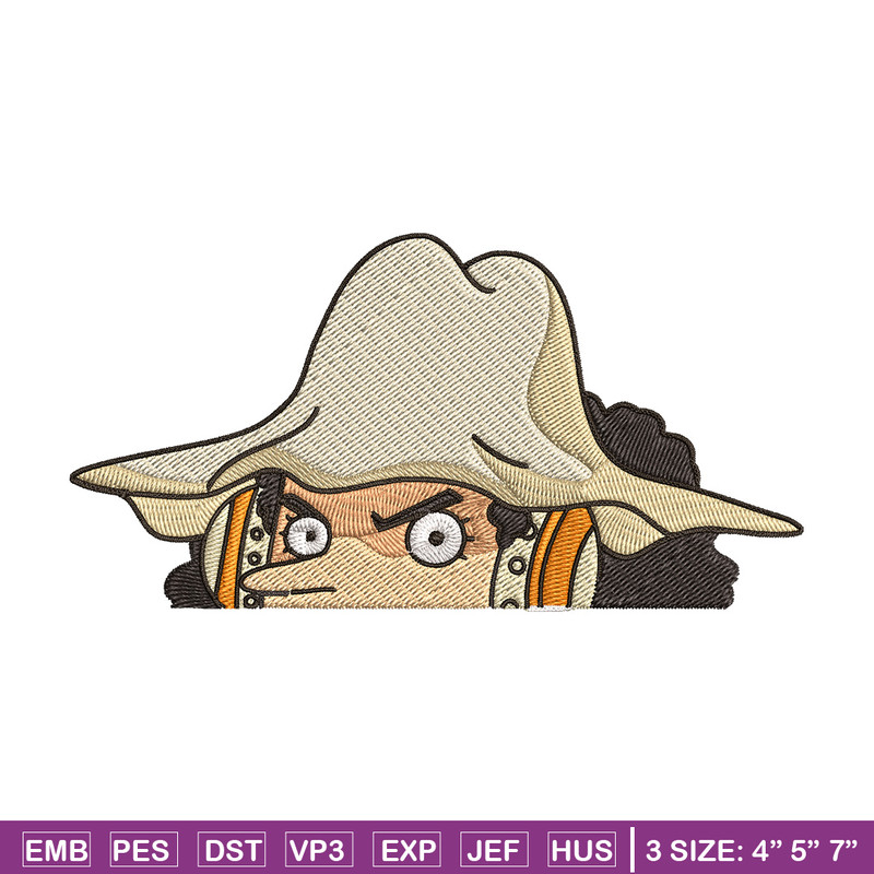 Usopp Peeker Embroidery Design, One piece Embroidery, Embroidery File, Anime Embroidery, Anime shirt, Digital download.jpg