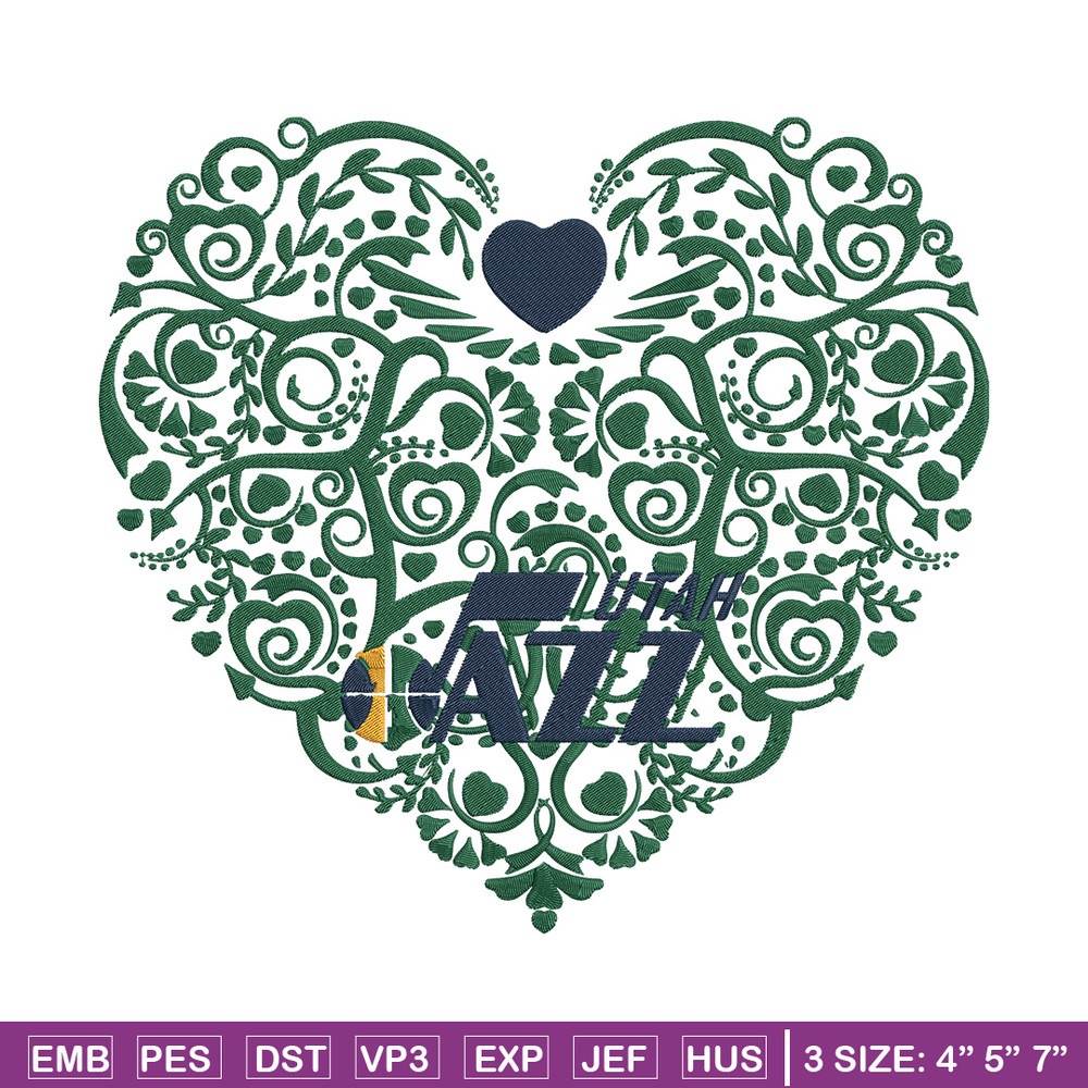 Utah Jazz heart embroidery design, NBA embroidery, Sport embroidery, Embroidery design, Logo sport embroidery.jpg