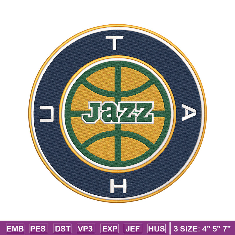 Utah Jazz logo embroidery design, NBA embroidery, Sport embroidery,Embroidery design,Logo sport embroidery.jpg