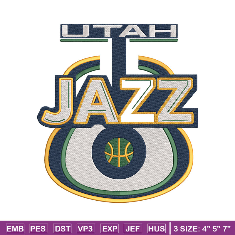 Utah Jazz logo embroidery design, NBA embroidery,Sport embroidery,Embroidery design, Logo sport embroidery.jpg
