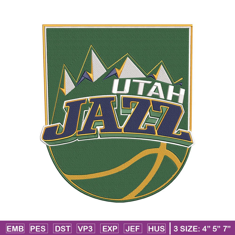 Utah Jazz logo embroidery design,NBA embroidery,Sport embroidery, Embroidery design, Logo sport embroidery.jpg