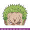 Zoro peeker Embroidery Design, One piece Embroidery, Embroidery File, Anime Embroidery,Anime shirt,Digital download.jpg