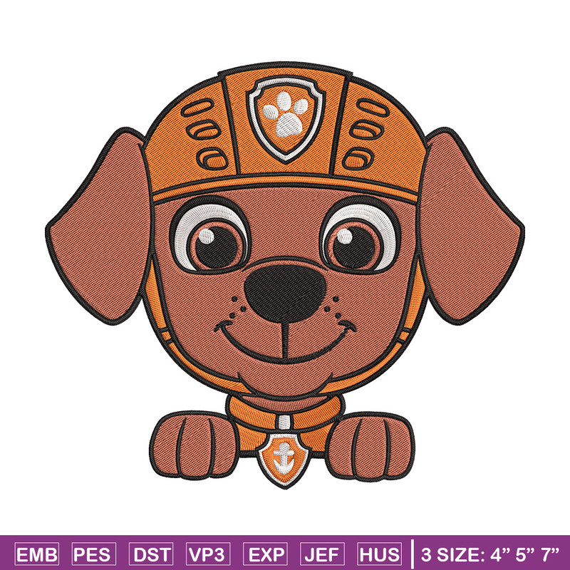 Zuma dog Embroidery Design, Paw Patrol Embroidery, Embroidery File, Anime Embroidery, Anime shirt, Digital download..jpg