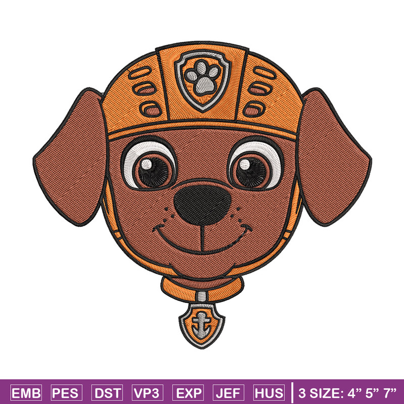 Zuma dog Embroidery Design, Paw Patrol Embroidery, Embroidery File, Anime Embroidery, Anime shirt, Digital download.jpg