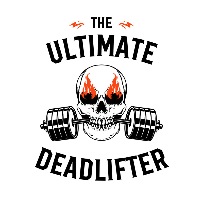 Black White Red Modern Aesthetic Skull Illustration Fitness T-Shirt.png