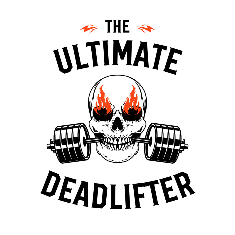 Black White Red Modern Aesthetic Skull Illustration Fitness T-Shirt (1).png