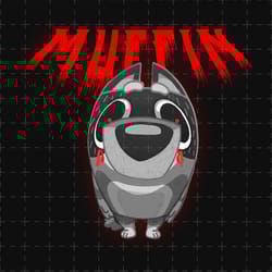 bluey muffin metal png, muffin emotions png, muffin bluey png, muffin birthday bluye cart