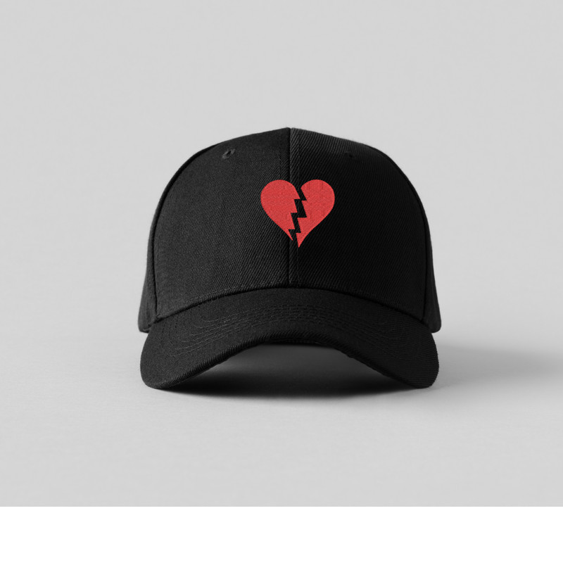 Broken Heart Embroidery Logo Design Instant Embroidery File For Custom Apparel 2