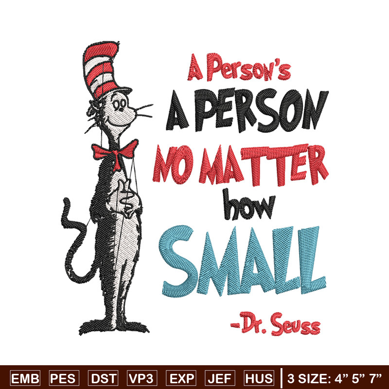A person's no matter how small Dr Seuss Embroidery Design, Dr Seuss Embroidery, Embroidery File, Digital download..jpg