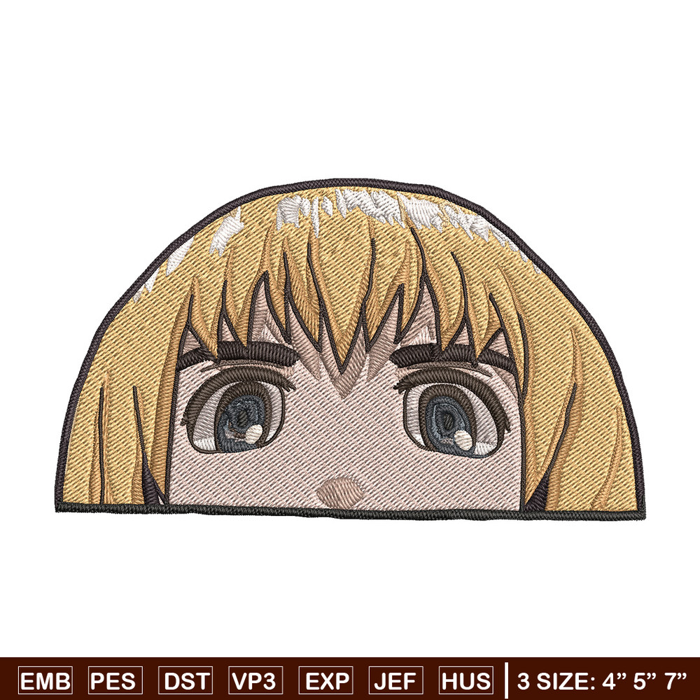 Armin Peeker Embroidery Design, Aot Embroidery, Embroidery File, Anime Embroidery, Anime shirt, Digital download.jpg