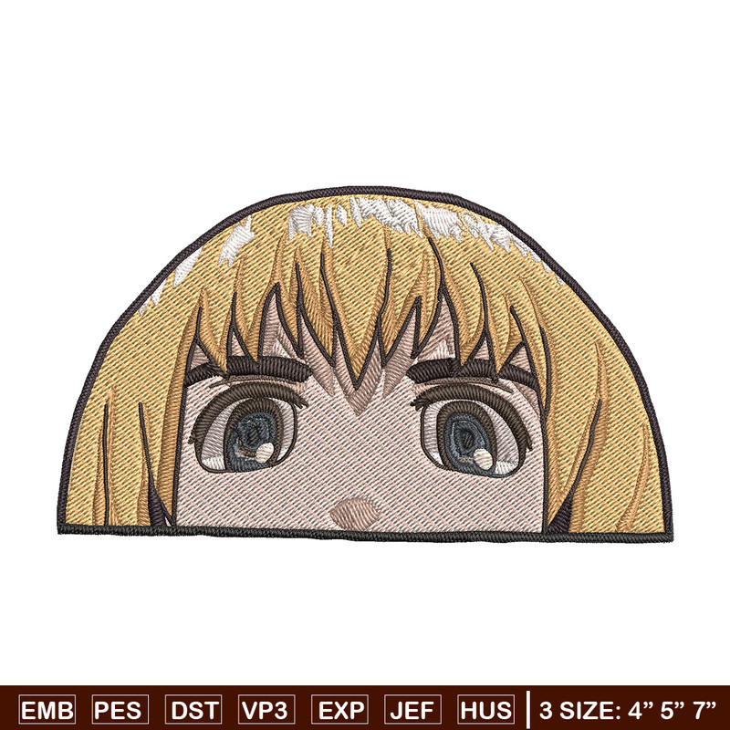 Armin Peeker Embroidery Design, Aot Embroidery, Embroidery File, Anime Embroidery, Anime shirt, Digital download.jpg