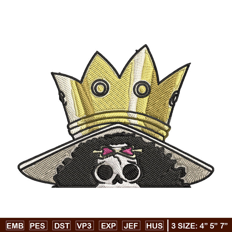 Brook Peeker Embroidery Design, One piece Embroidery, Embroidery File, Anime Embroidery, Anime shirt, Digital download..jpg