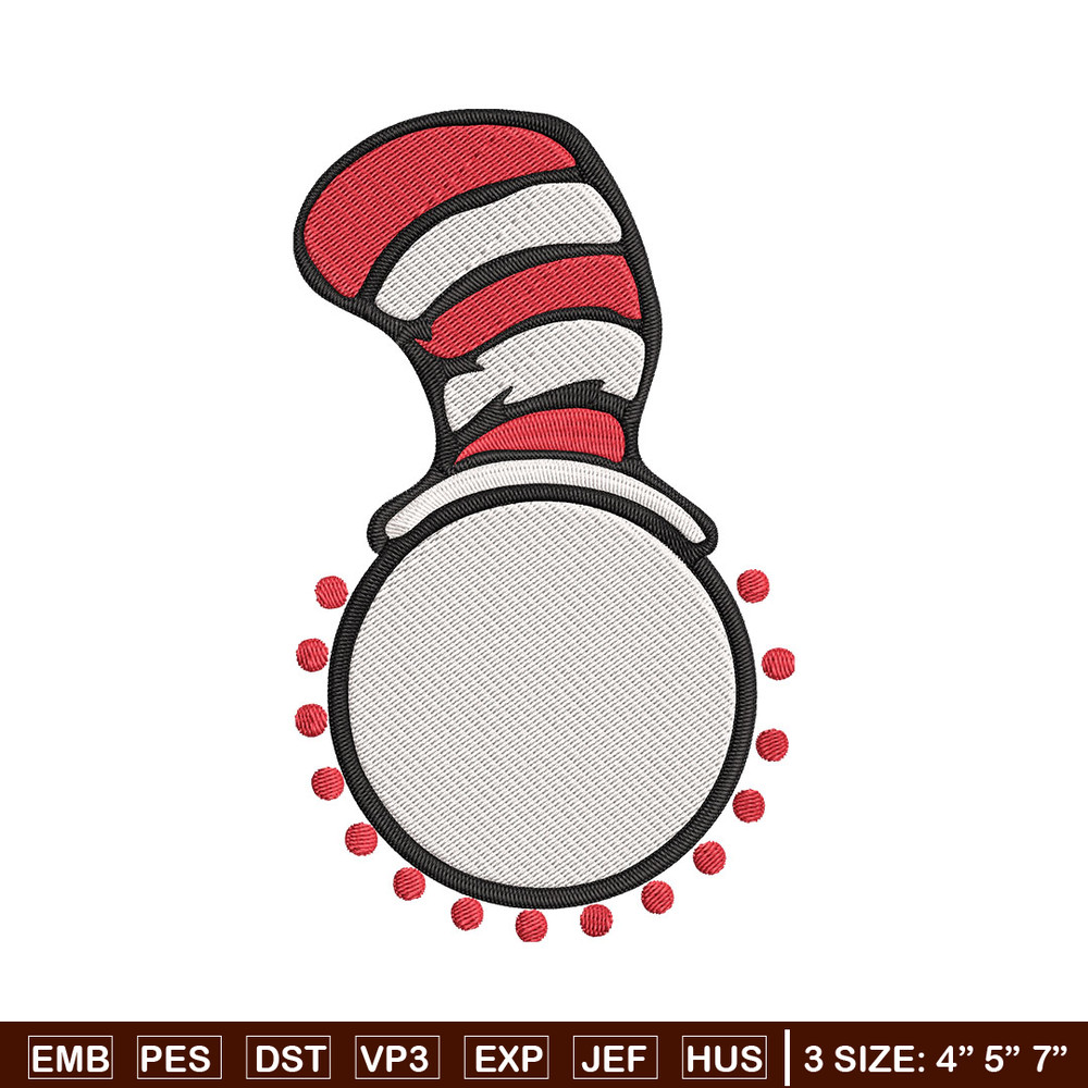 Cat In The Hat Embroidery Design, Cat In The Hat Embroidery, Embroidery File, logo shirt, Digital download..jpg