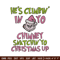 Chrismas up Embroidery Design, Grinch Embroidery, Embroidery File, Chrismas Embroidery, Anime shirt, Digital download.jpg