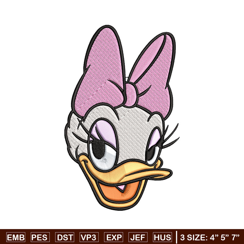Daisy Duck Embroidery Design, Disney Embroidery, Embroidery design, cartoon shirt, Embroidery File, Digital download..jpg