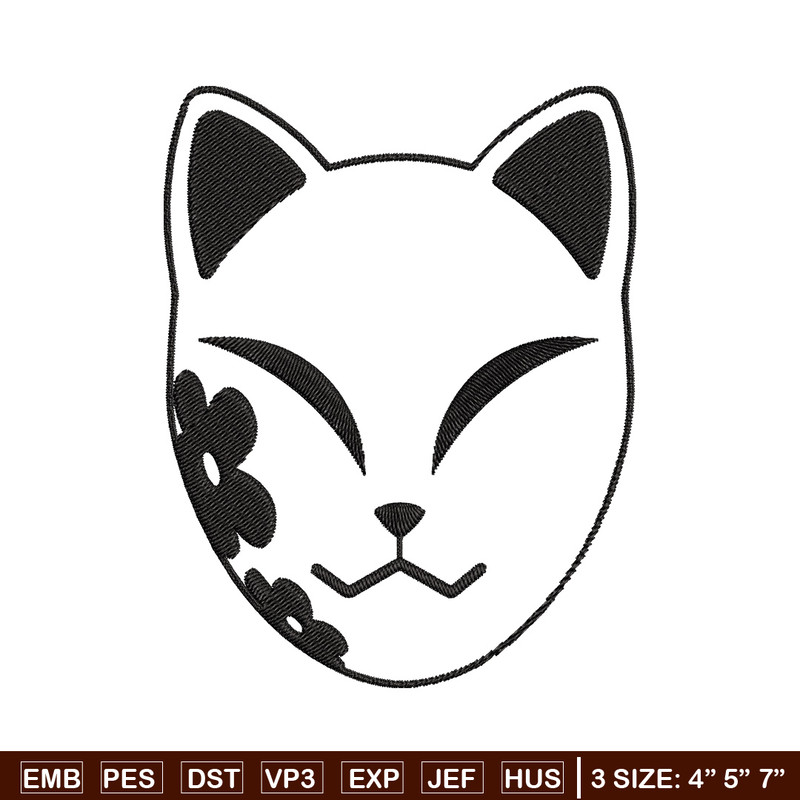 Demon Slayer mask Embroidery Design, Demon slayer Embroidery, Embroidery File, Anime Embroidery, Digital download.jpg