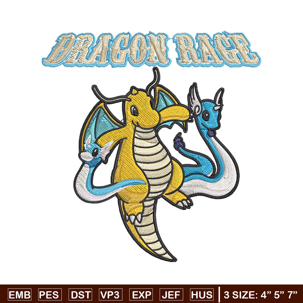 Dragonite Embroidery Design, Pokemon Embroidery, Embroidery File, Anime Embroidery,Anime shirt, Digital download.jpg