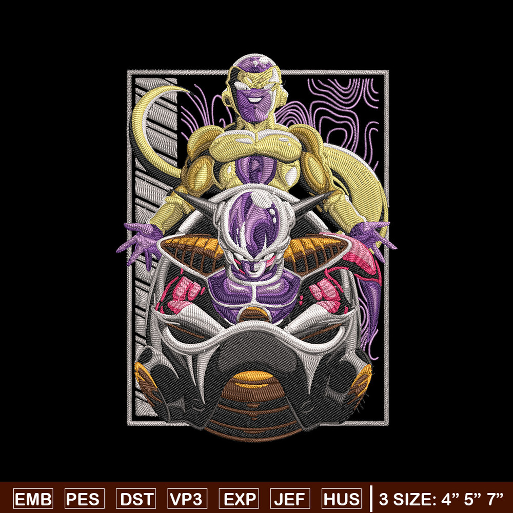 Frieza form Embroidery Design, Dragonball Embroidery,Embroidery File, Anime Embroidery, Anime shirt, Digital download.jpg