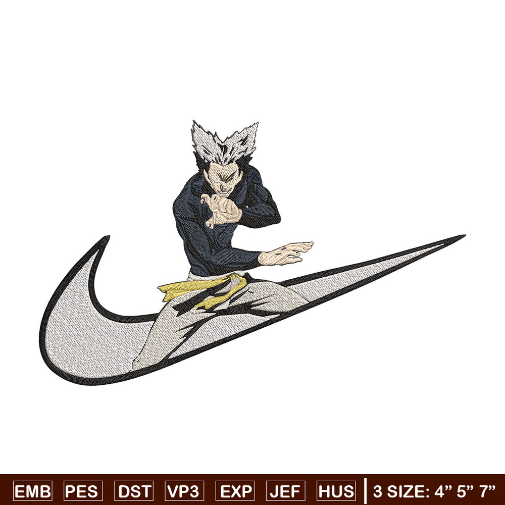 Garou x nike Embroidery Design, One punch man Embroidery, Embroidery File,Nike Embroidery, Anime shirt, Digital download.jpg