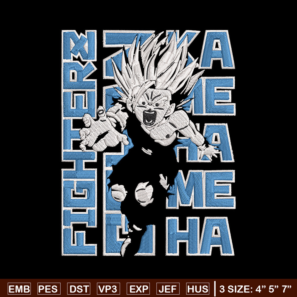 Gohan poster Embroidery Design, Dragonball Embroidery, Embroidery File, Anime Embroidery, Anime shirt, Digital download.jpg