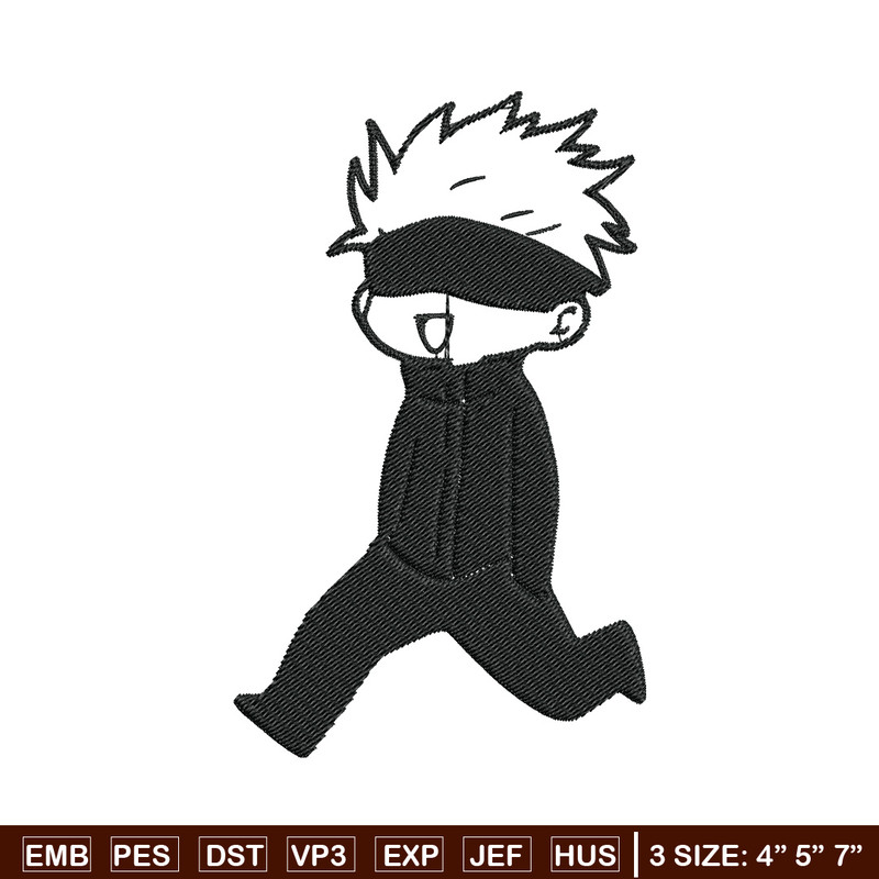 Gojo cute Embroidery Design, Jujutsu Embroidery, Embroidery File, Anime Embroidery, Anime shirt, Digital download.jpg