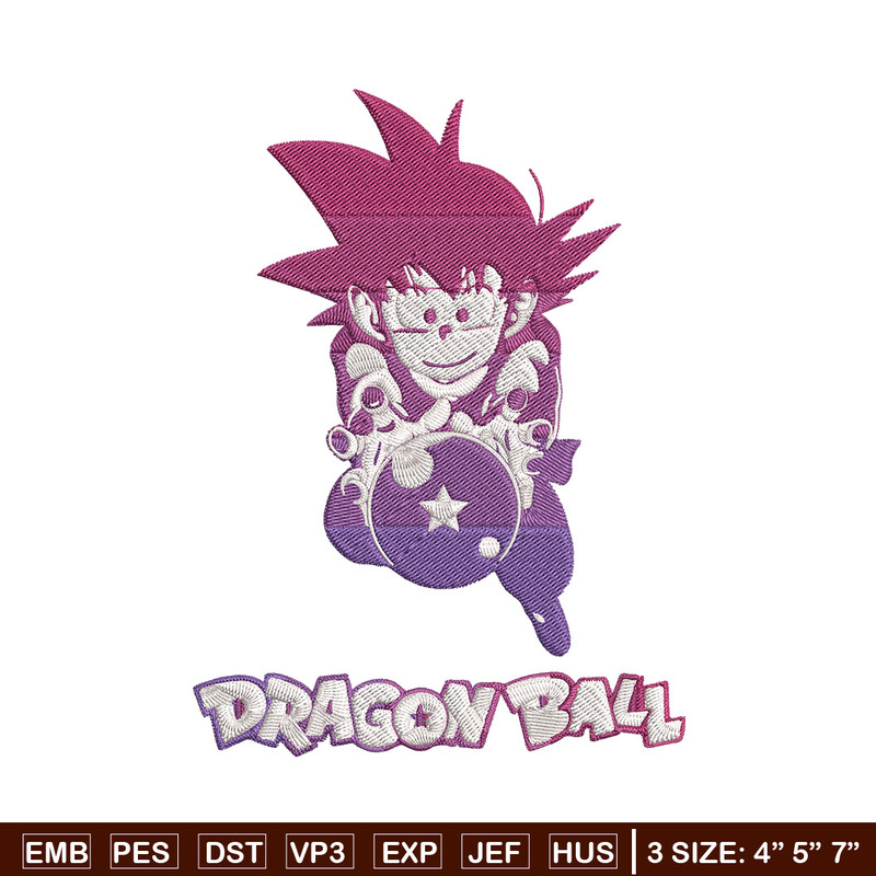 Goku kid Embroidery Design, Dragonball Embroidery, Embroidery File, Anime Embroidery, Anime shirt, Digital download..jpg