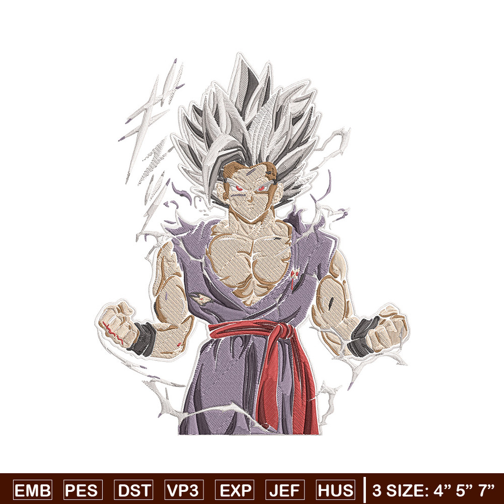 Goku Ultra form Embroidery Design, Dragonball Embroidery, Embroidery File, Anime Embroidery,Anime shirt,Digital download.jpg