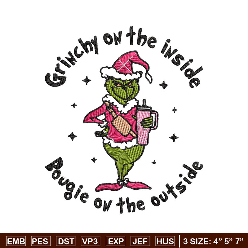 Grinchy Embroidery Design, Grinch Embroidery, Embroidery File, Chrismas Embroidery, Anime shirt, Digital download.jpg