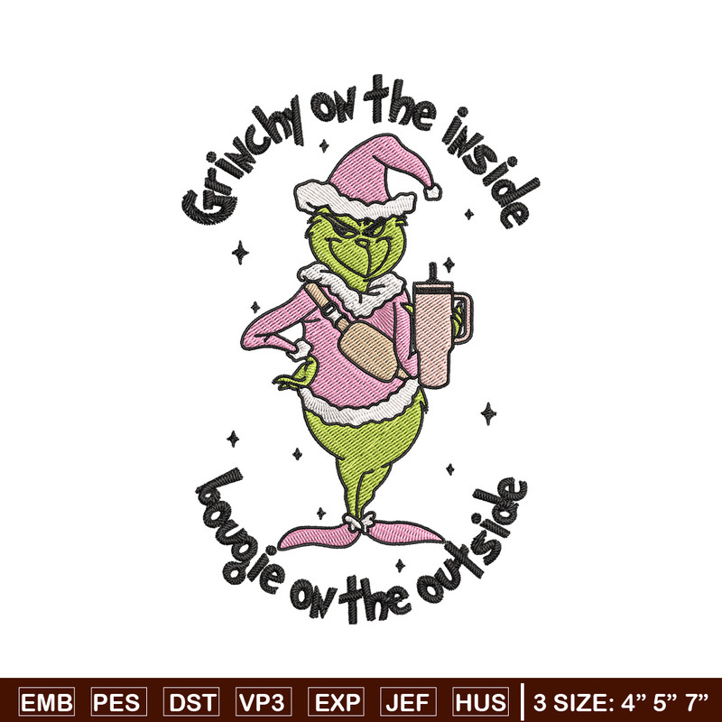 Grinchy Embroidery Design, Grinch Embroidery, Embroidery File, Chrismas Embroidery, Anime shirt,Digital download..jpg