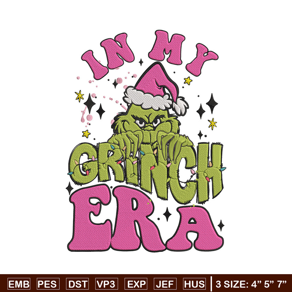 Grinchy era Embroidery Design, Grinch Embroidery, Embroidery File,Chrismas Embroidery, Anime shirt, Digital download.jpg